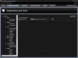 PC-Doctor Service Center Diagnostics Screen